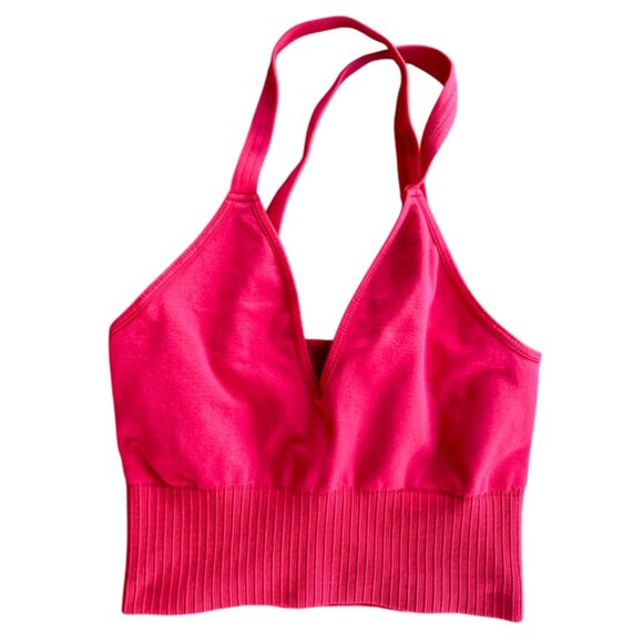 Free People Movement Good Karma Crop Tank Sz XS/S Pink - Picture 1 of 7